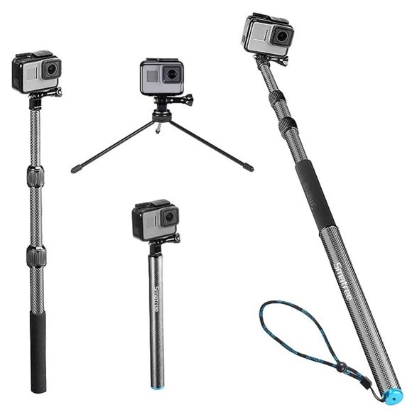 Smatree S3C Carbon Fiber Detachable Extendable Floating Pole for GoPro Hero *NEW - Picture 5 of 9